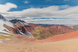 rainbow mountain red valley travel photography peru south america sony a6000