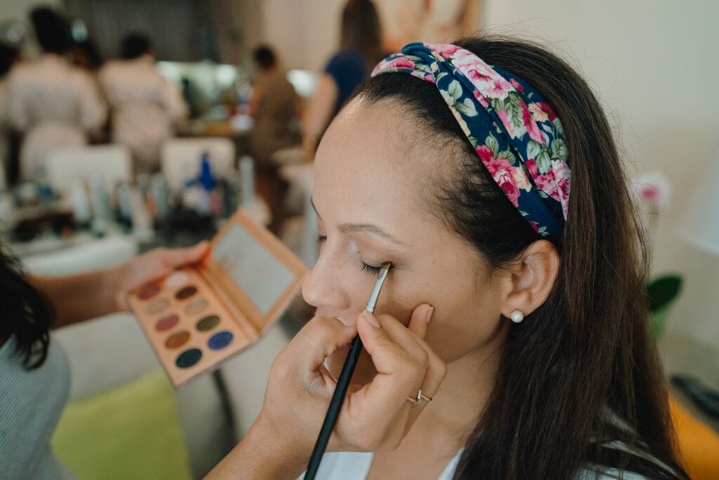 grand cayman wedding photographer bridesmaids getting ready