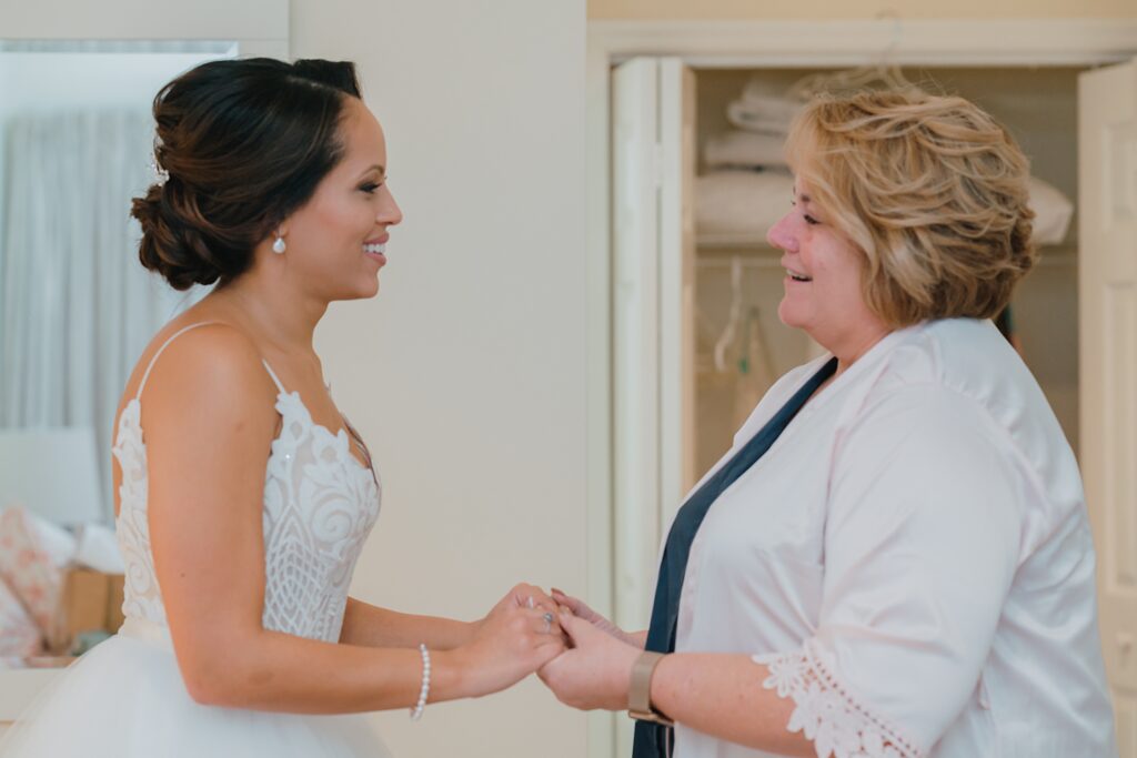 grand cayman wedding photographer bride dress reveal