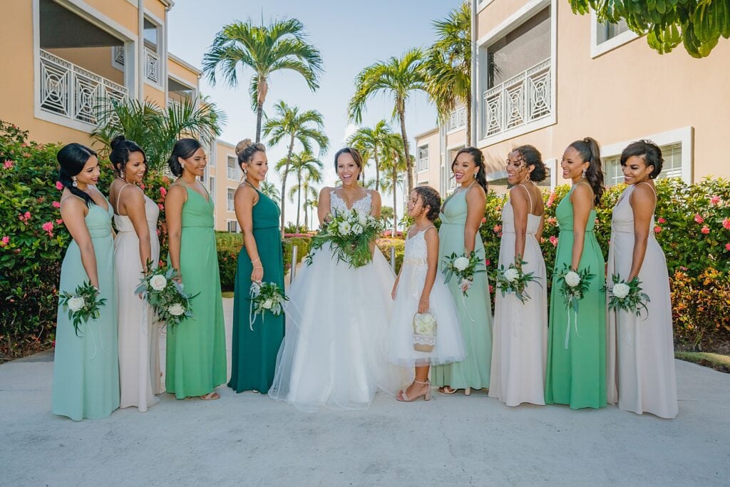 grand cayman wedding photographer bridesmaids