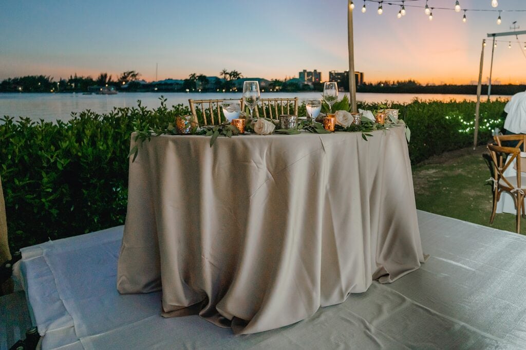 grand cayman wedding photographer reception sunset morgans