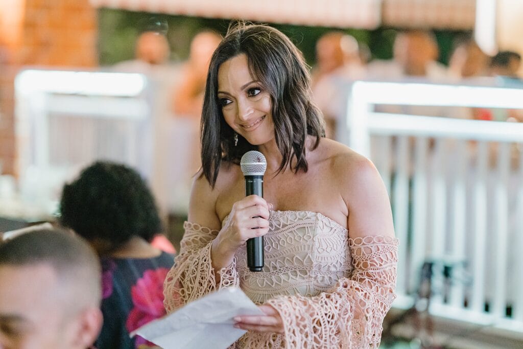 grand cayman wedding photographer reception speeches morgans