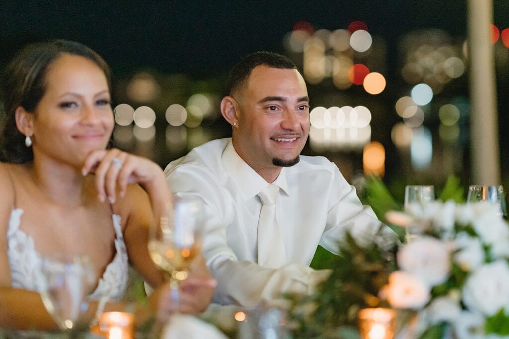 grand cayman wedding photographer reception speeches morgans