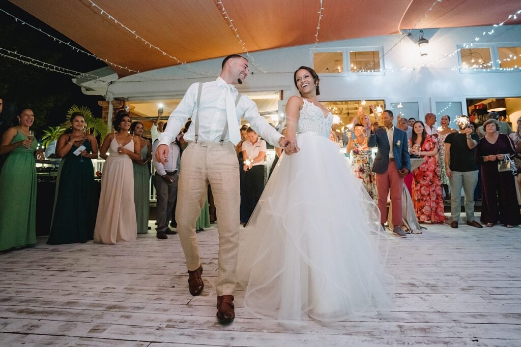 grand cayman wedding photographer reception morgans first dance