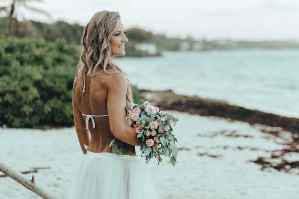 grand cayman surfer beach wedding photography