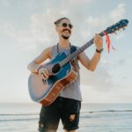 Guitarist Portrait Beach Photography Grand Cayman