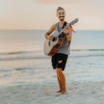 Guitarist Portrait Beach Photography Grand Cayman