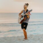 Guitarist Portrait Beach Photography Grand Cayman