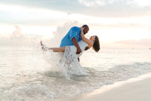 grand cayman engagement beach couple photographer