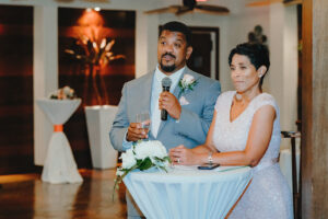 grand cayman wedding photographer reception pappagallo