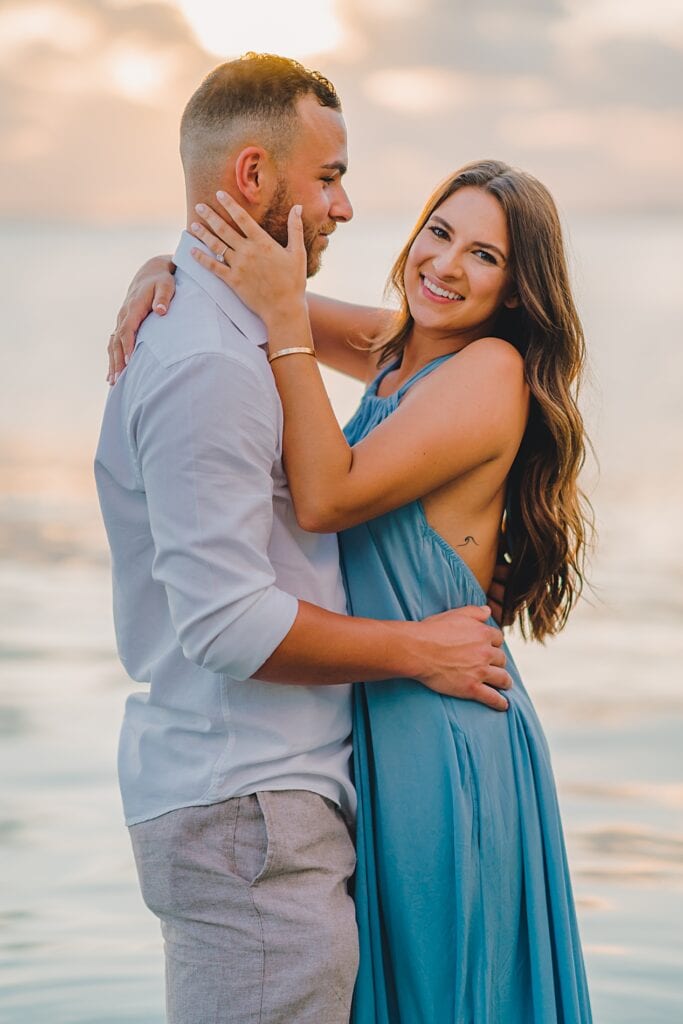 auckland couple engagement photographer beach