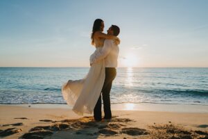 grand cayman couple portrait engagement beach photographer