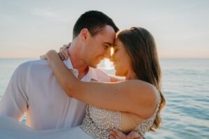 grand cayman couple portrait engagement beach photographer