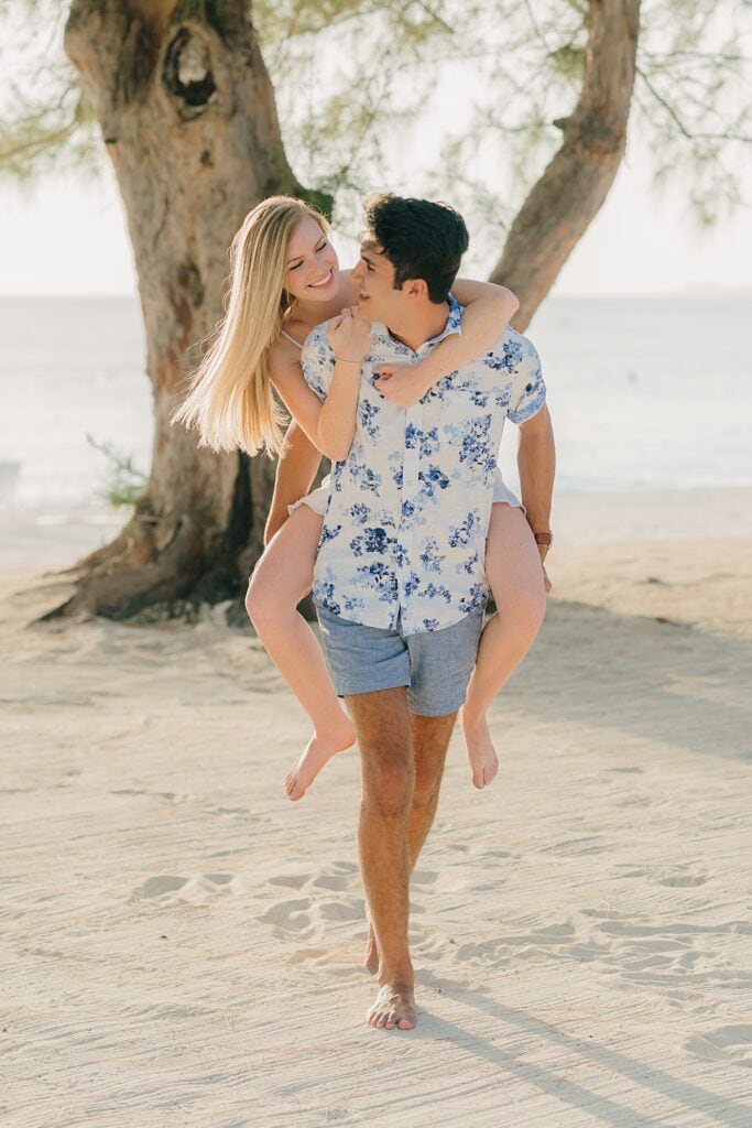 grand cayman graduation couple family beach photography