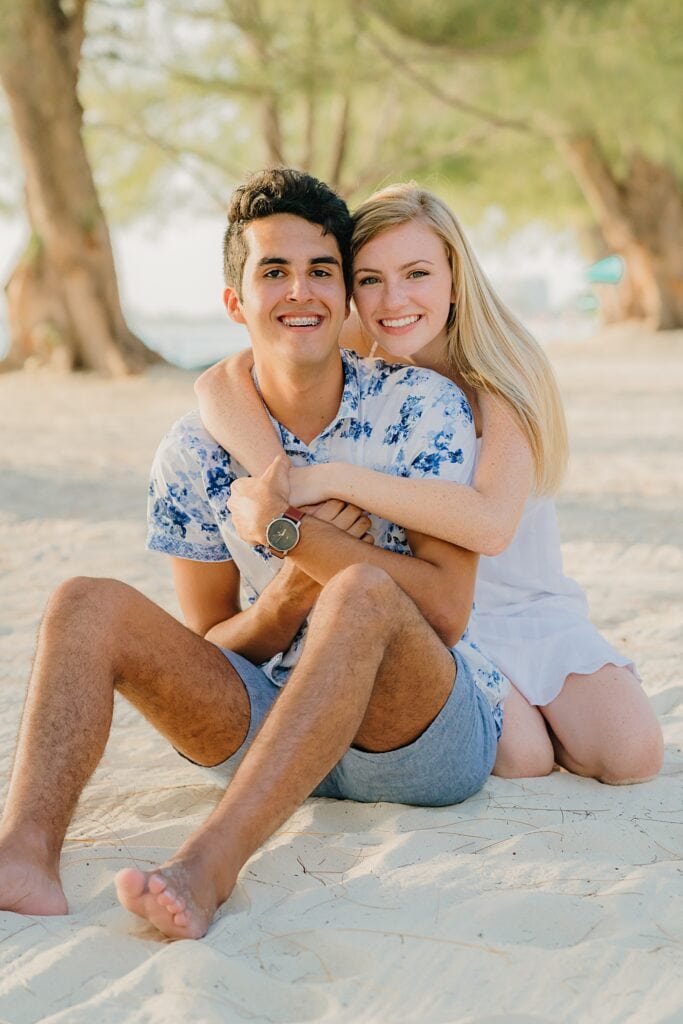 grand cayman graduation couple family beach photography