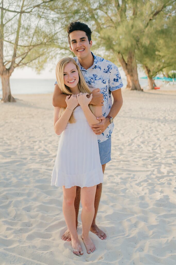 grand cayman graduation couple family beach photography