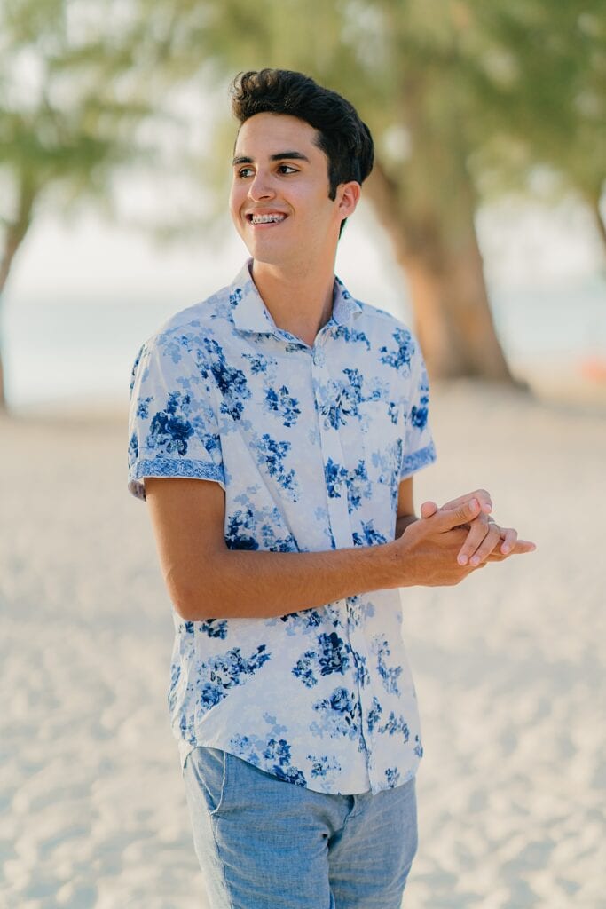 grand cayman graduation couple family beach photography