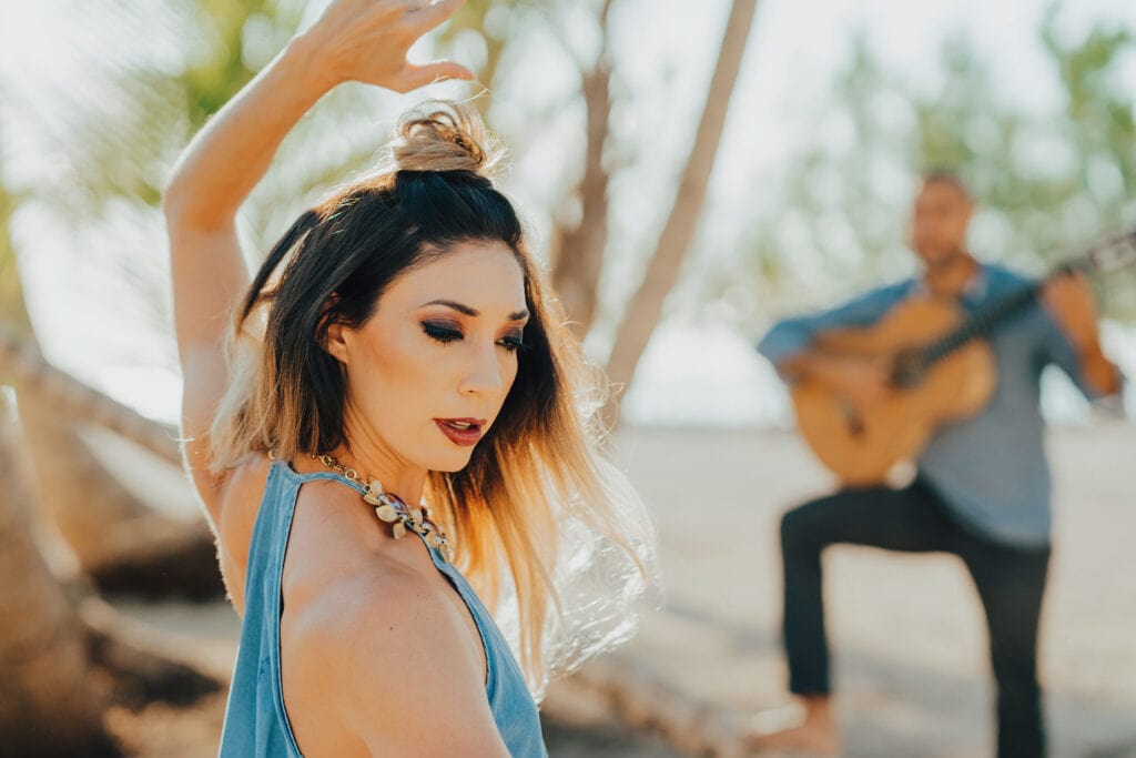 grand cayman lifestyle couple portrait photography guitarist flamenco