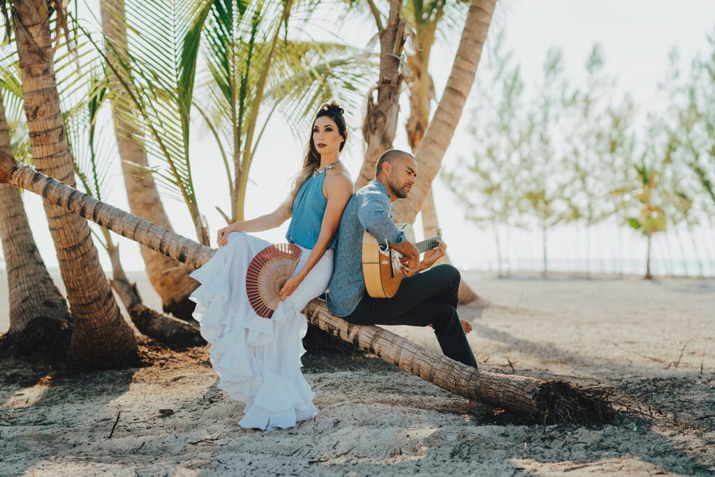 grand cayman lifestyle couple portrait photography guitarist flamenco