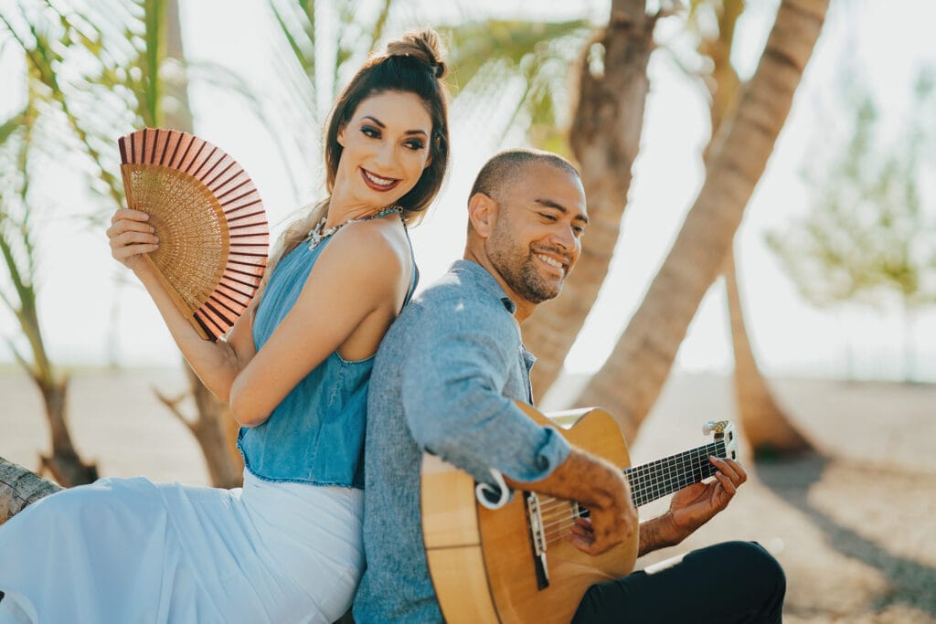 grand cayman lifestyle couple portrait photography guitarist flamenco