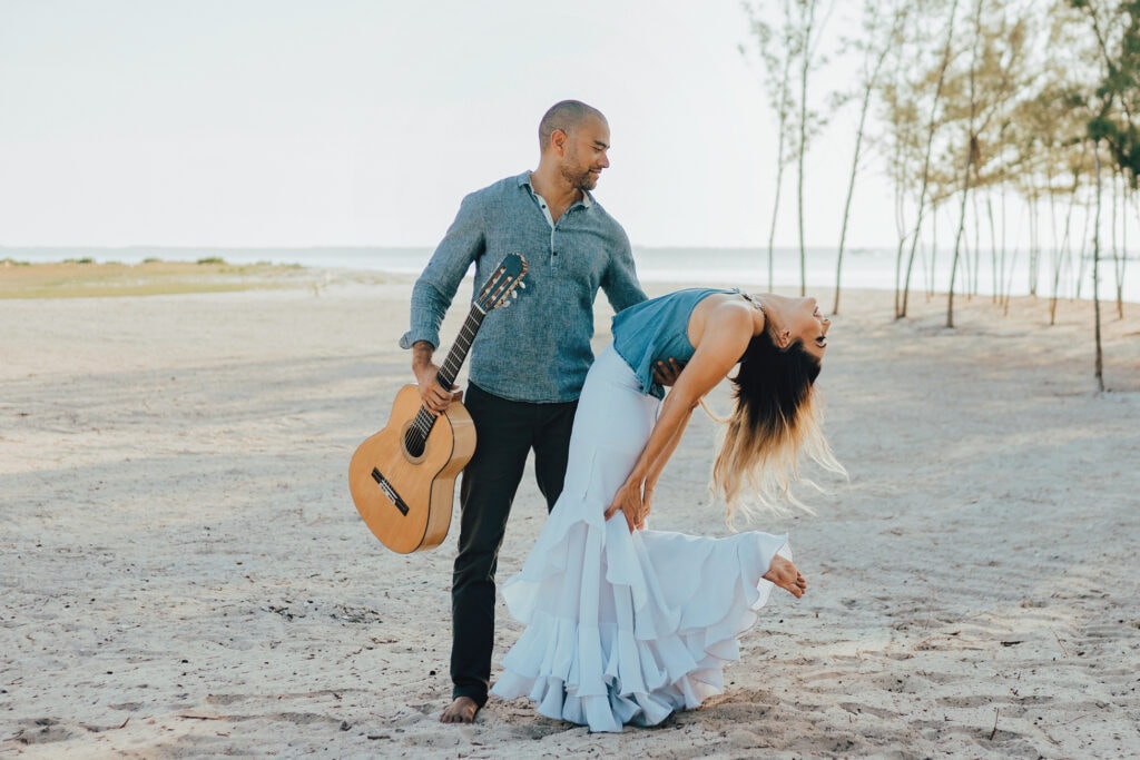 grand cayman lifestyle couple portrait photography guitarist flamenco