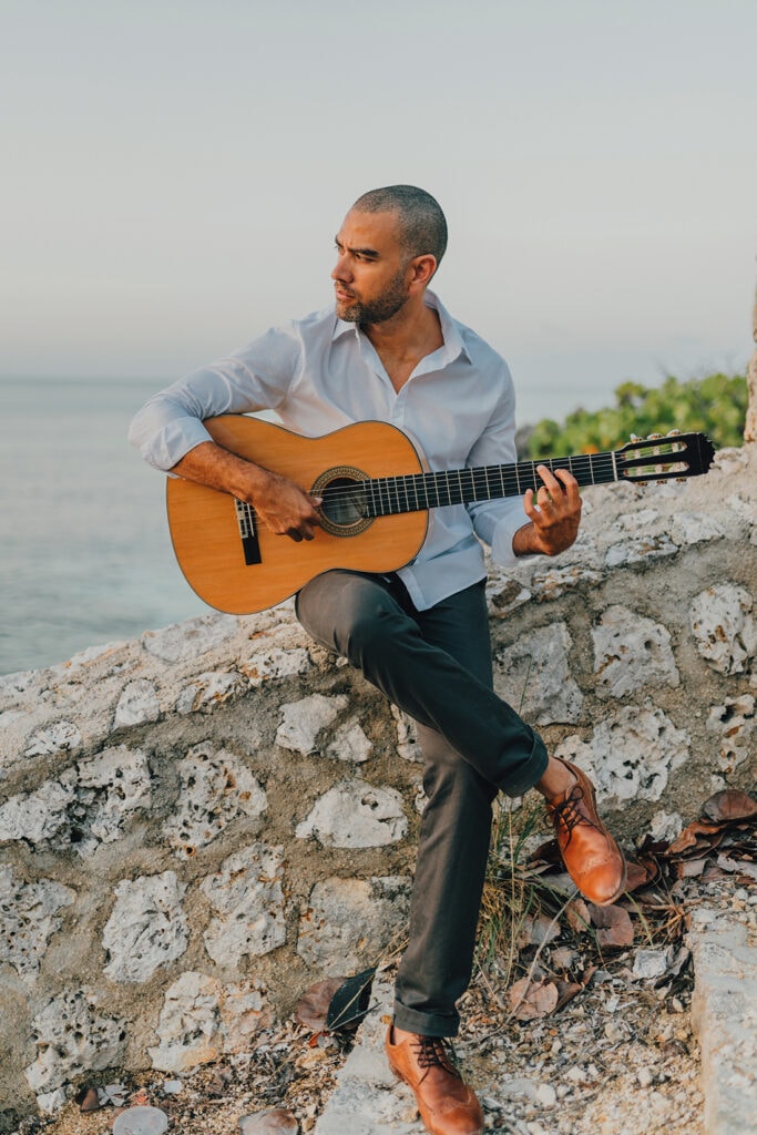 grand cayman lifestyle couple portrait photography guitarist flamenco