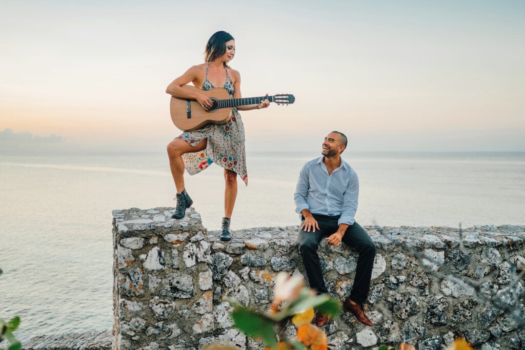 grand cayman lifestyle couple portrait photography guitarist flamenco