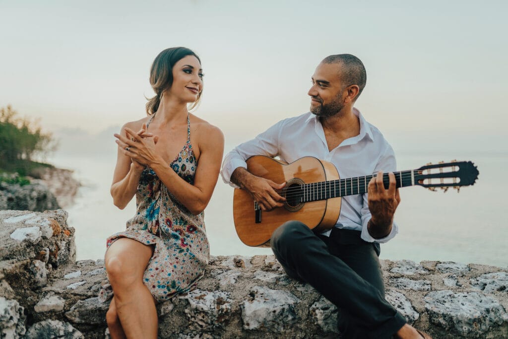 grand cayman lifestyle couple portrait photography guitarist flamenco