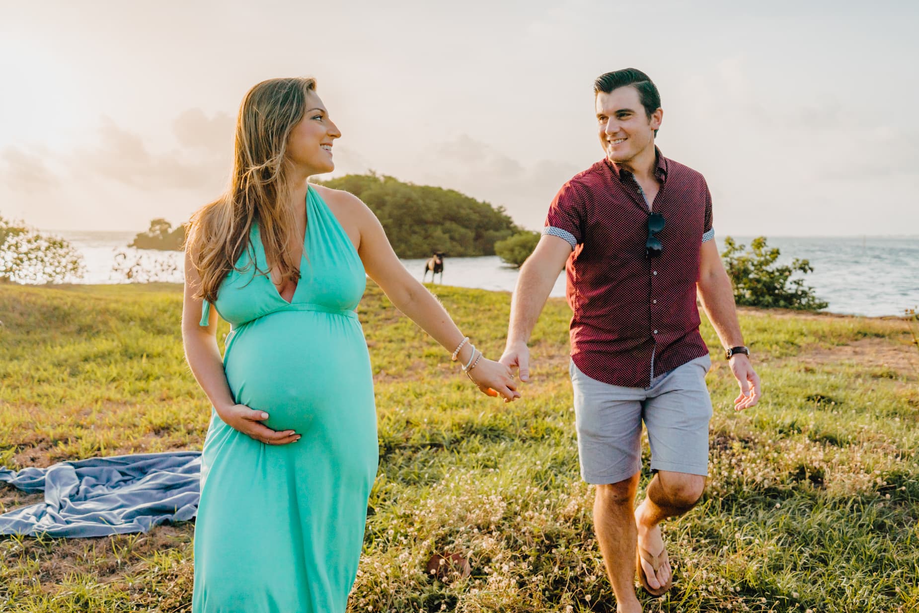 grand cayman maternity family dog photography