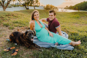 grand cayman maternity family dog photography