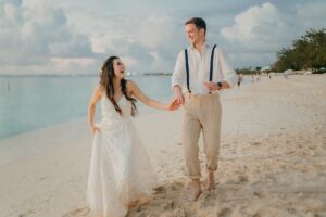 grand cayman islands wedding ritz carlton photography beach sunset bride and groom