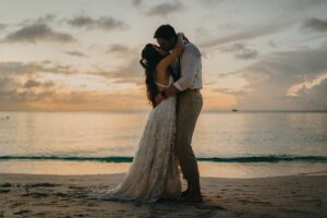 grand cayman islands wedding ritz carlton photography beach sunset bride and groom