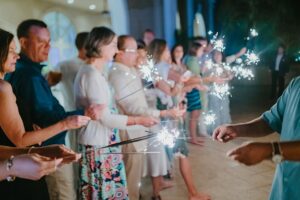 grand cayman islands wedding ritz carlton photography sparkler send off