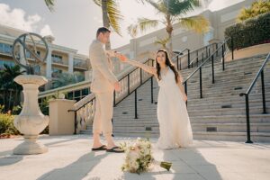 grand cayman islands wedding ritz carlton photography first look