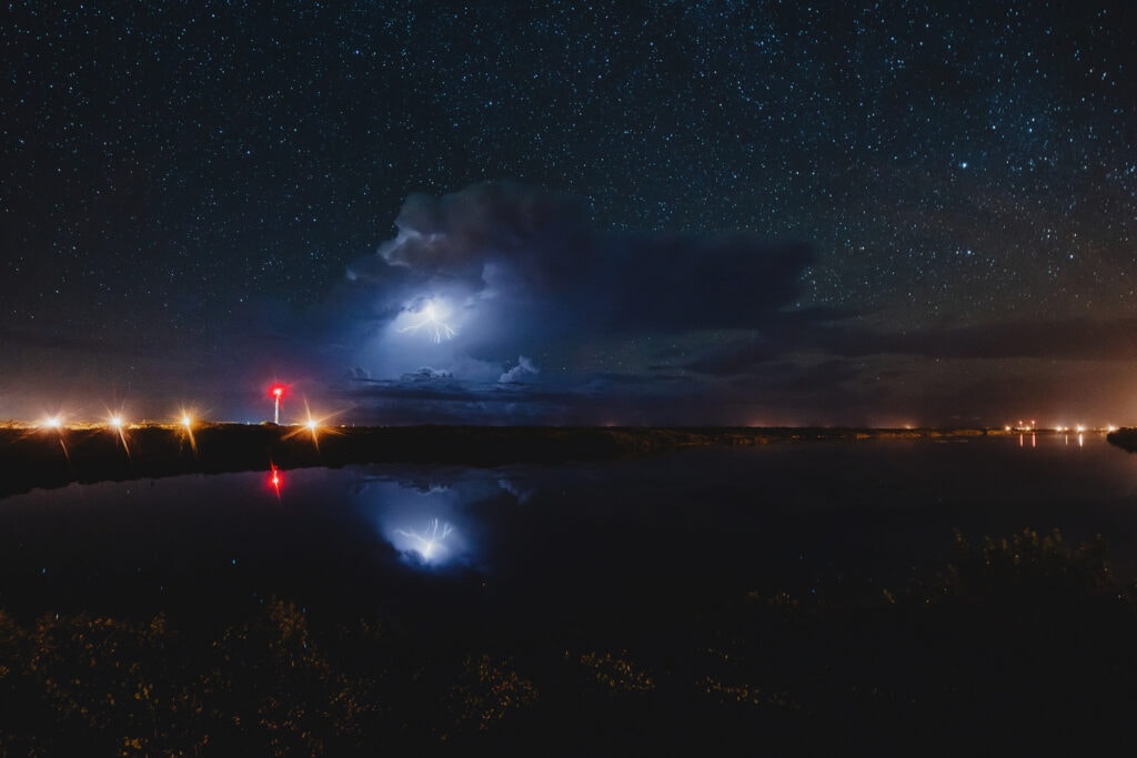 little cayman booby bay lightning long exposure landscape photography