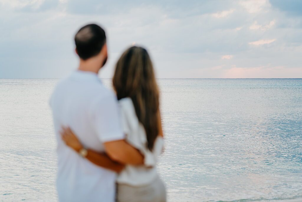 grand cayman seven mile beach surprise proposal engagement will lilla