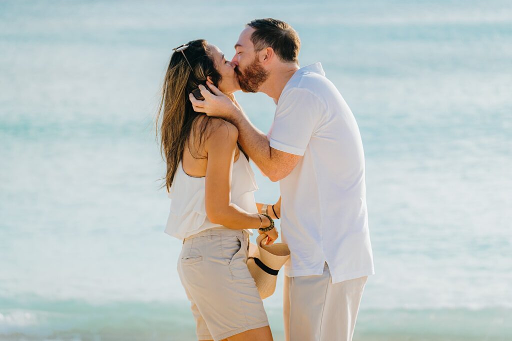 grand cayman seven mile beach surprise proposal engagement will lilla