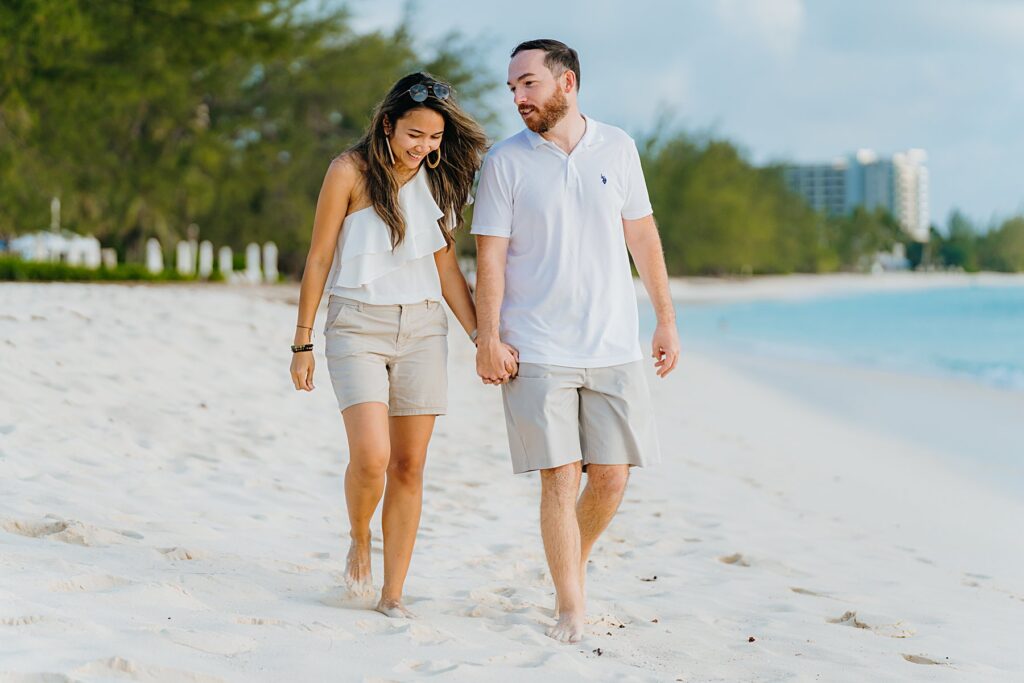 grand cayman seven mile beach surprise proposal engagement will lilla