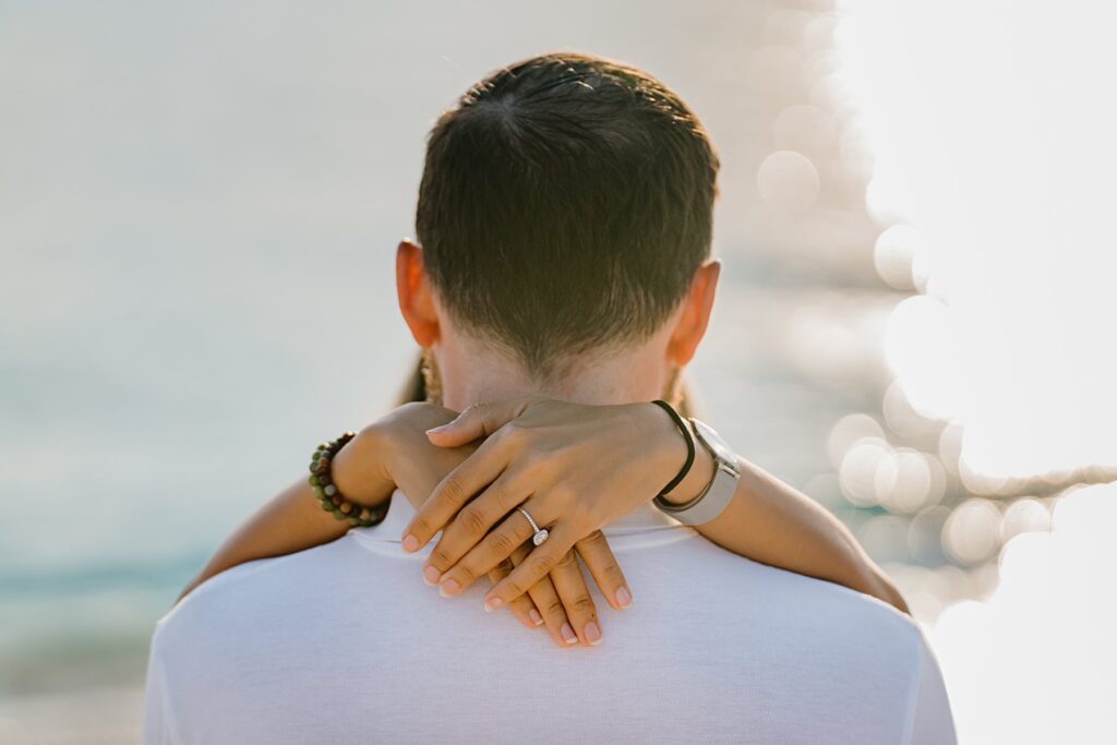 grand cayman seven mile beach surprise proposal engagement will lilla