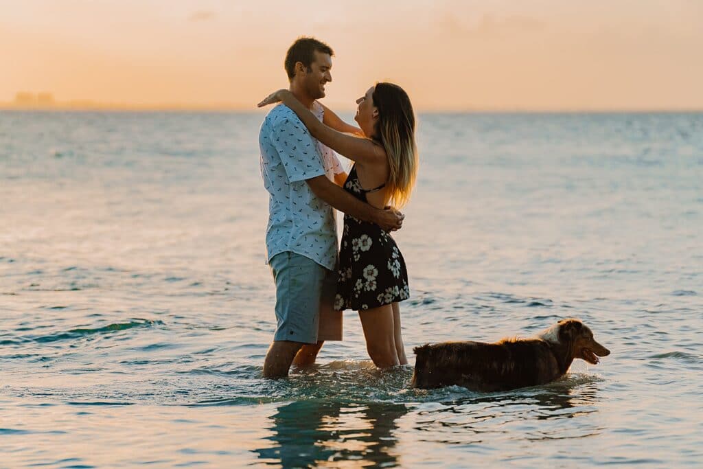 grand cayman starfish point engagement couple photography