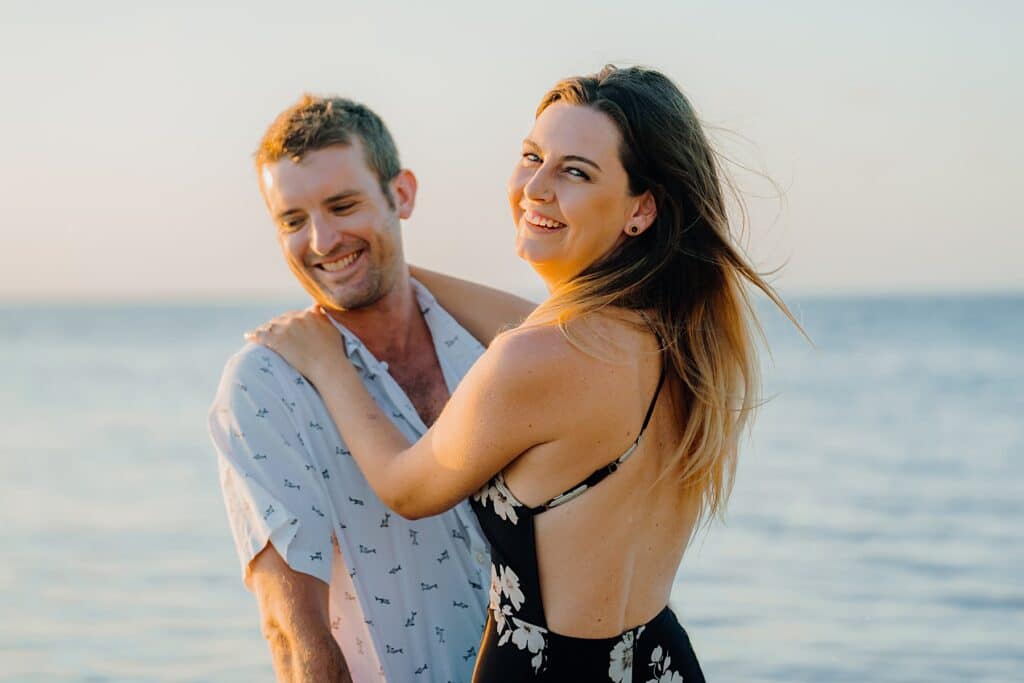 grand cayman starfish point engagement couple photography