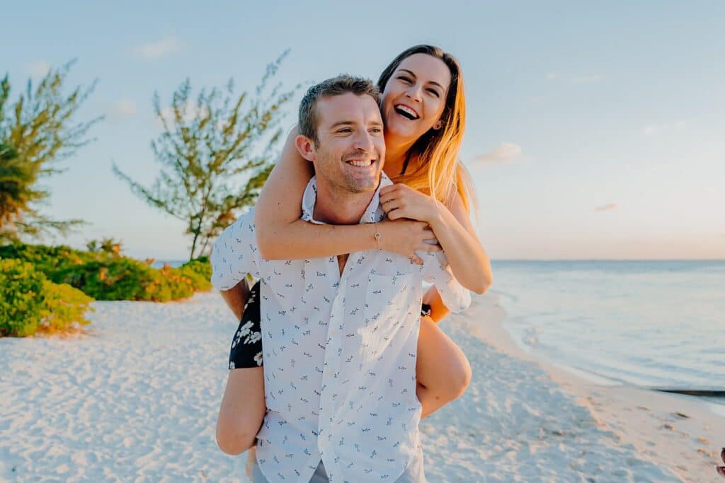 auckland couple engagement photographer beach sunset