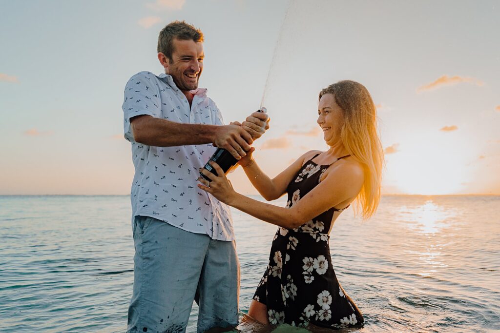 grand cayman starfish point engagement couple photography