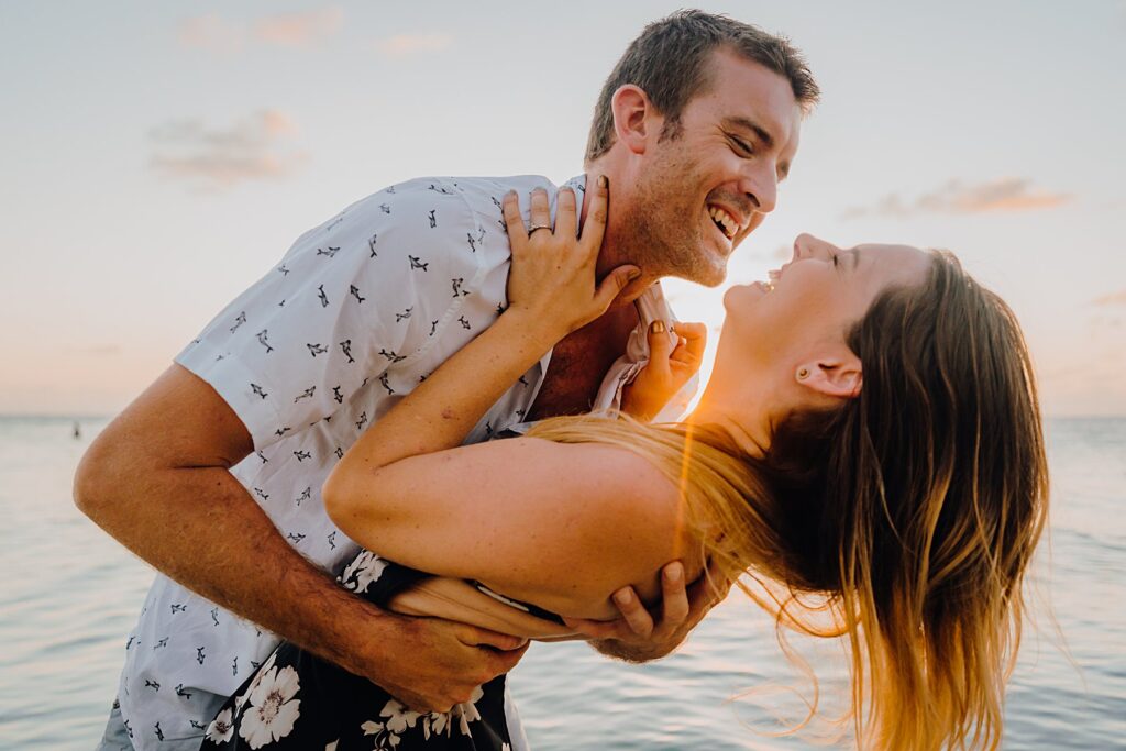 grand cayman starfish point engagement couple photography