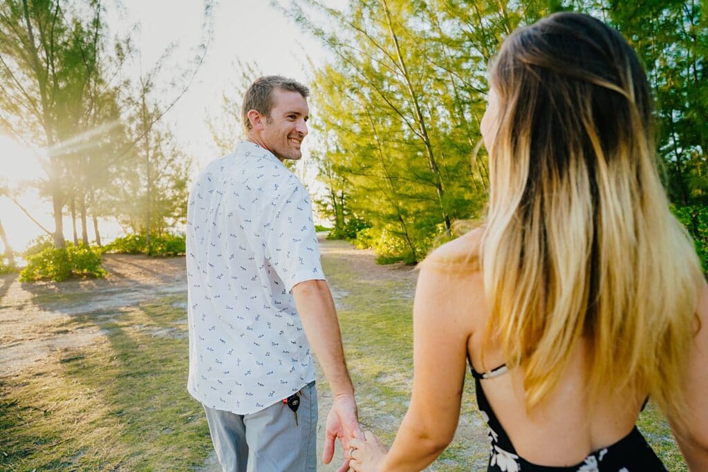 grand cayman starfish point engagement couple photography