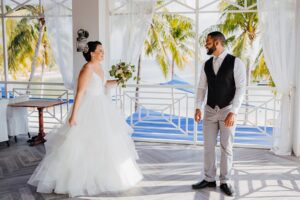 grand cayman wedding kaibo rum point first look