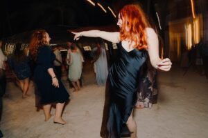 grand cayman wedding kaibo rum point sparkler dance