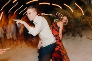 grand cayman wedding kaibo rum point sparkler dance