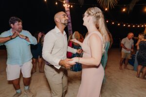 grand cayman wedding kaibo rum point sparkler dance