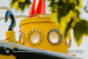 east end yellow submarine historic cayman islands stock photography